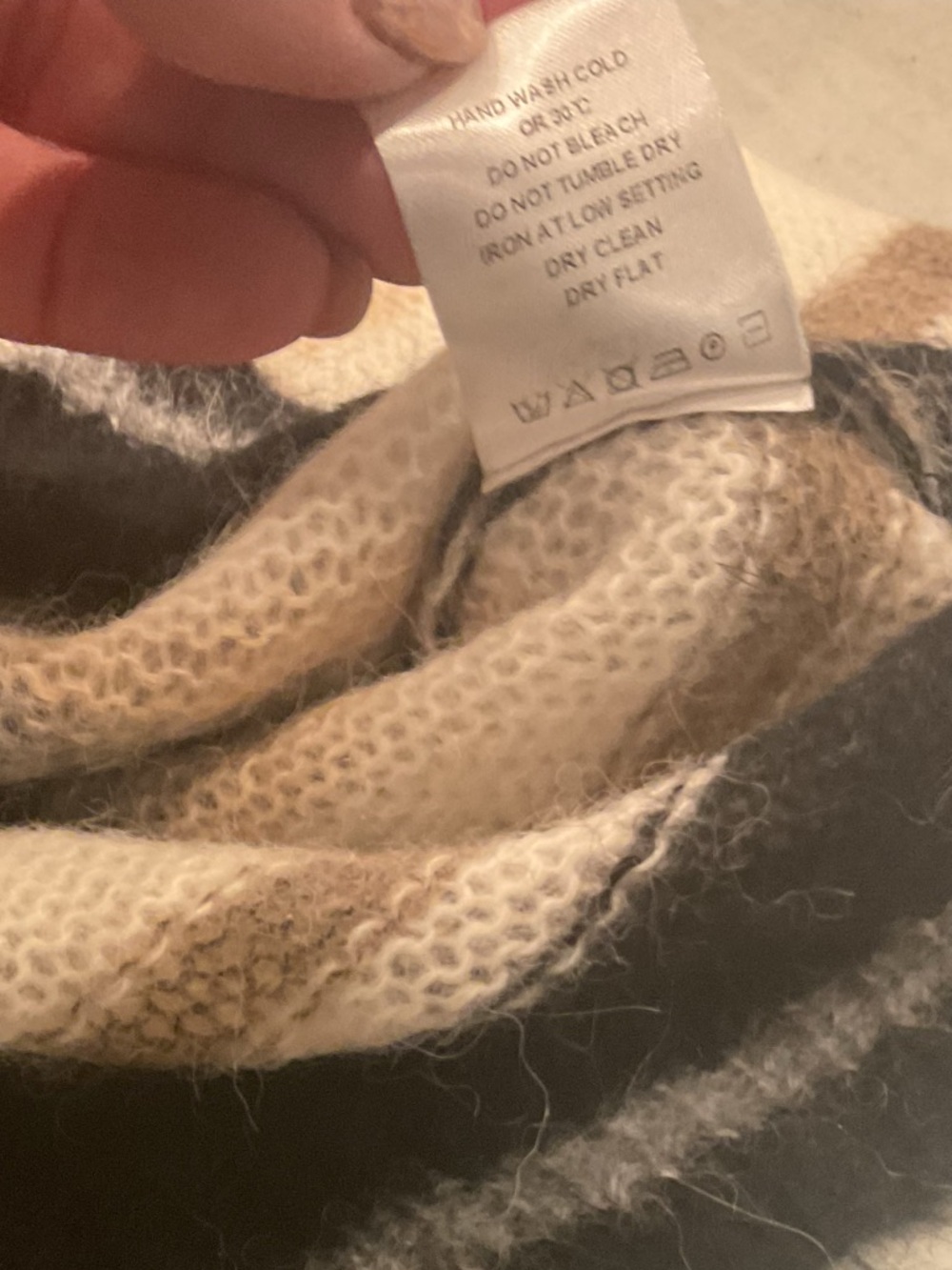 One Grey Day Alpaca/Merino Wool Striped Sweater - Picture 10 of 10